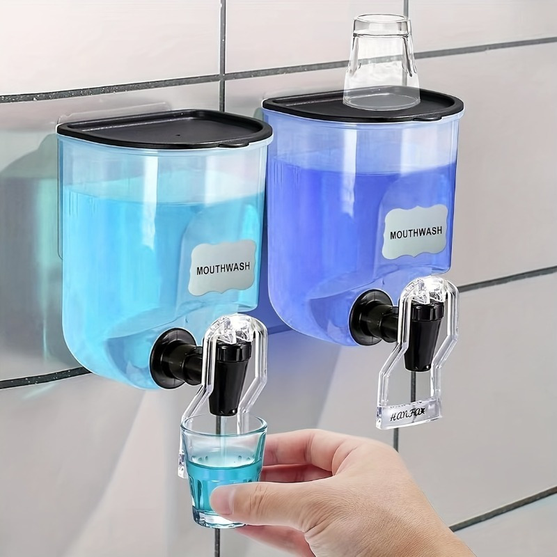 Home Fragrance Bottle - 2PCS 600ml Mouthwash Dispenser Bathroom Reusable