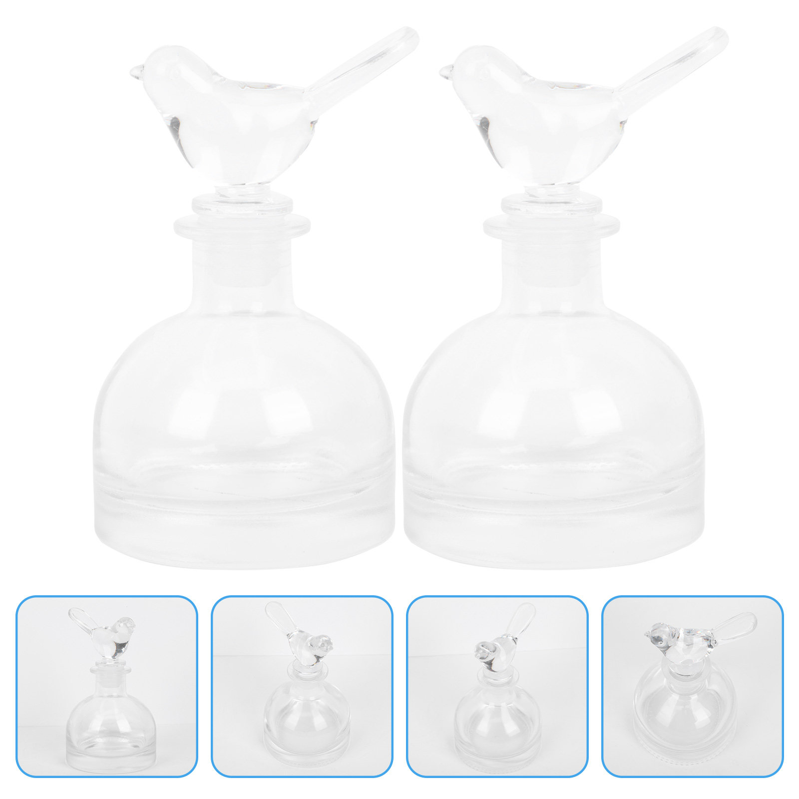 2Pcs Glass Perfume Bottles Pre - Home Fragrance Bottle recension och pris