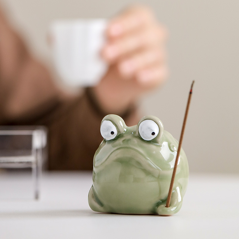 Creative Ceramic Frog Incense  - Home Fragrance Zen recension och pris