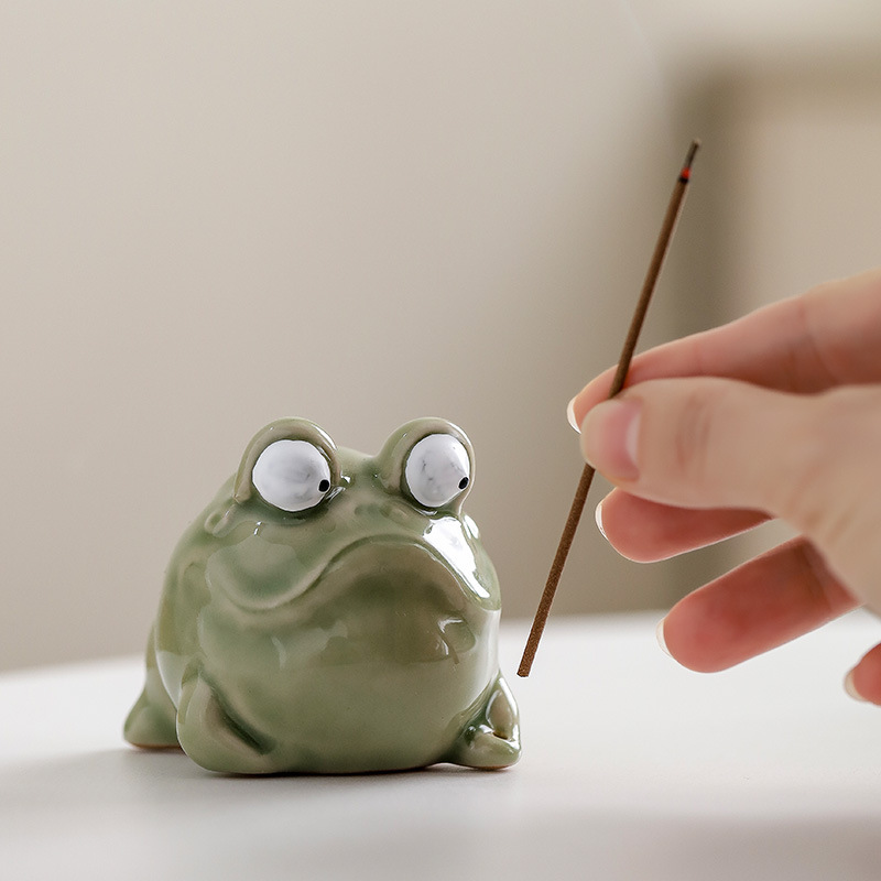 Creative Ceramic Frog Incense  - Home Fragrance Zen recension och pris