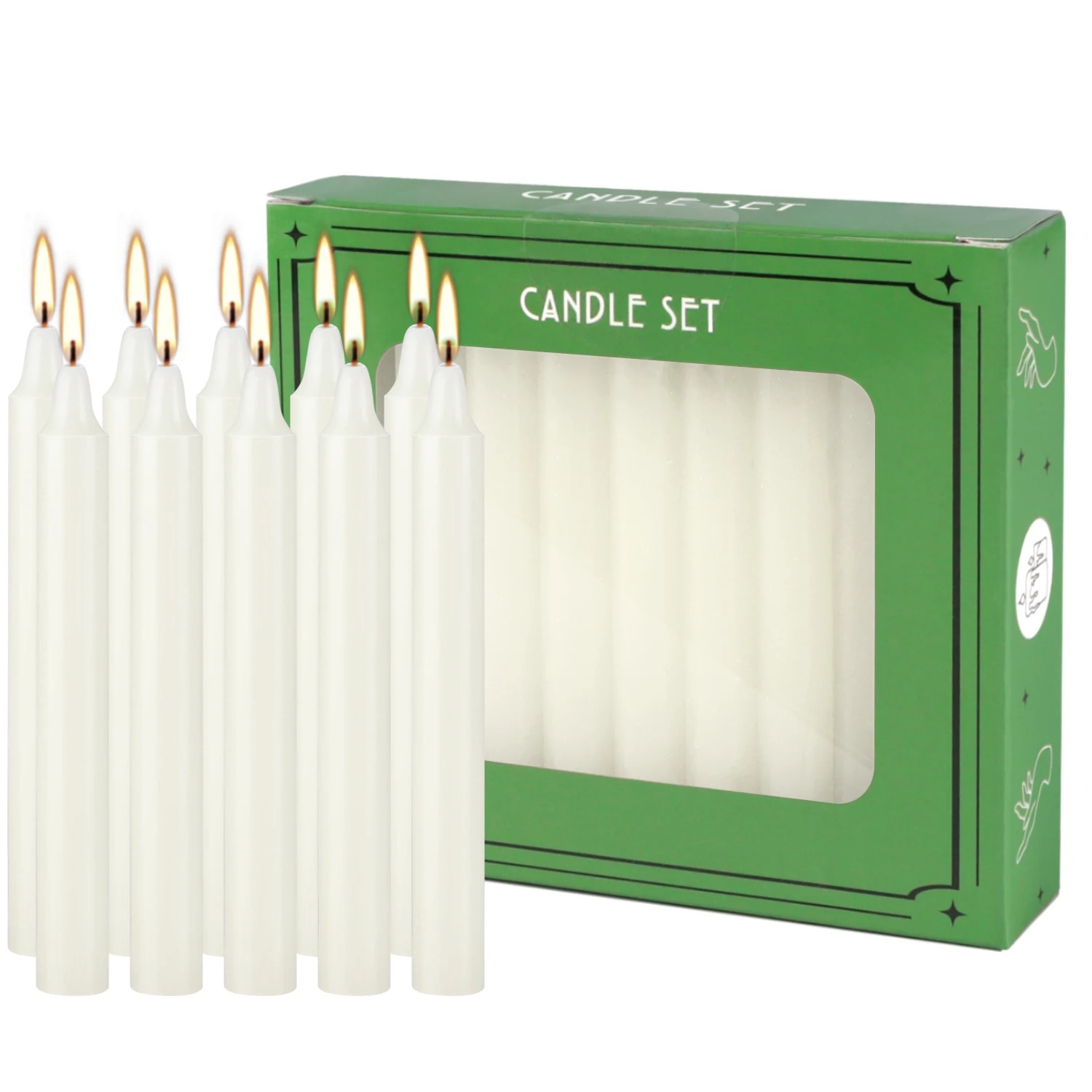 20-Pack 4-Inch Ivory White Dri - Quality Home Fragrance recension och pris