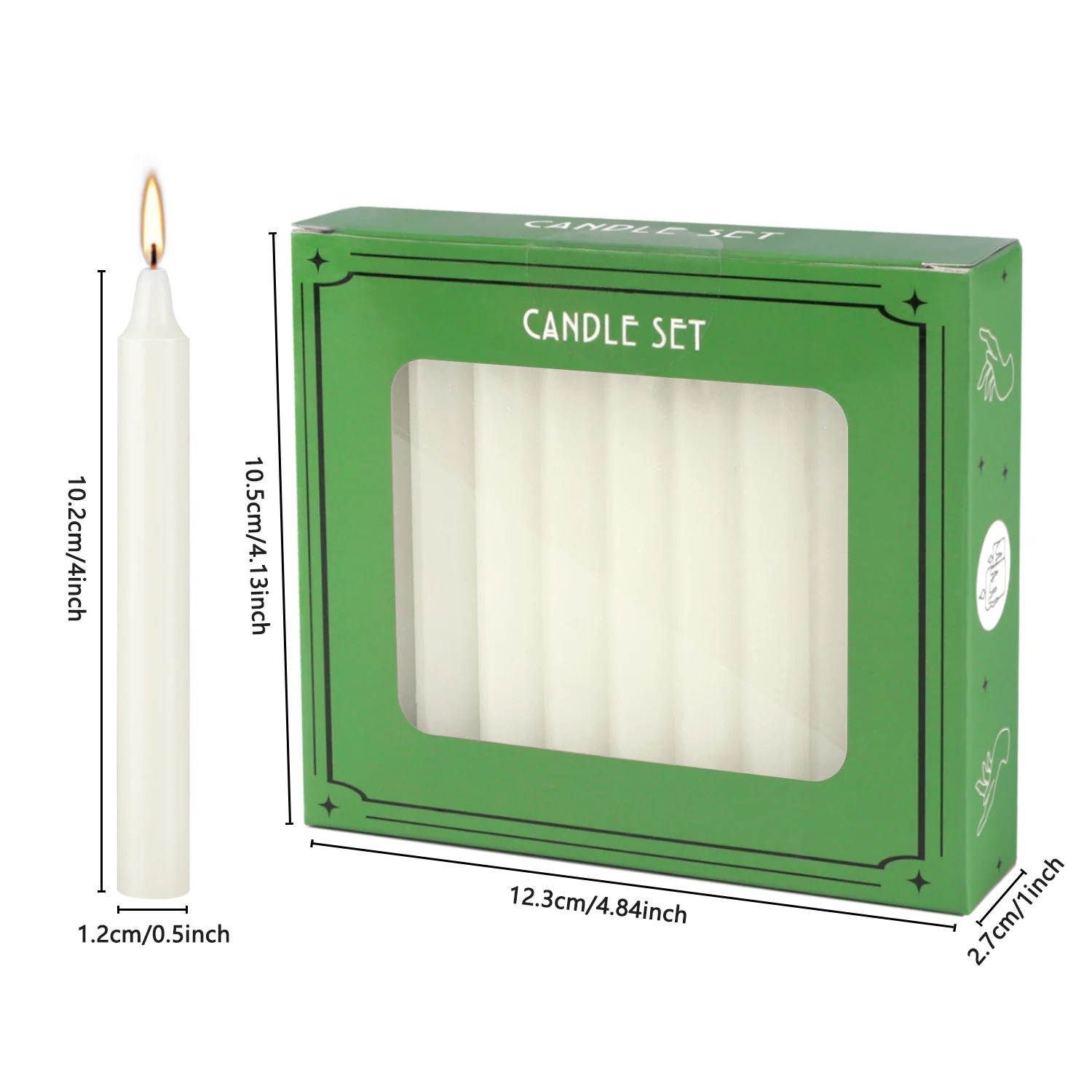 20-Pack 4-Inch Ivory White Dri - Quality Home Fragrance recension och pris