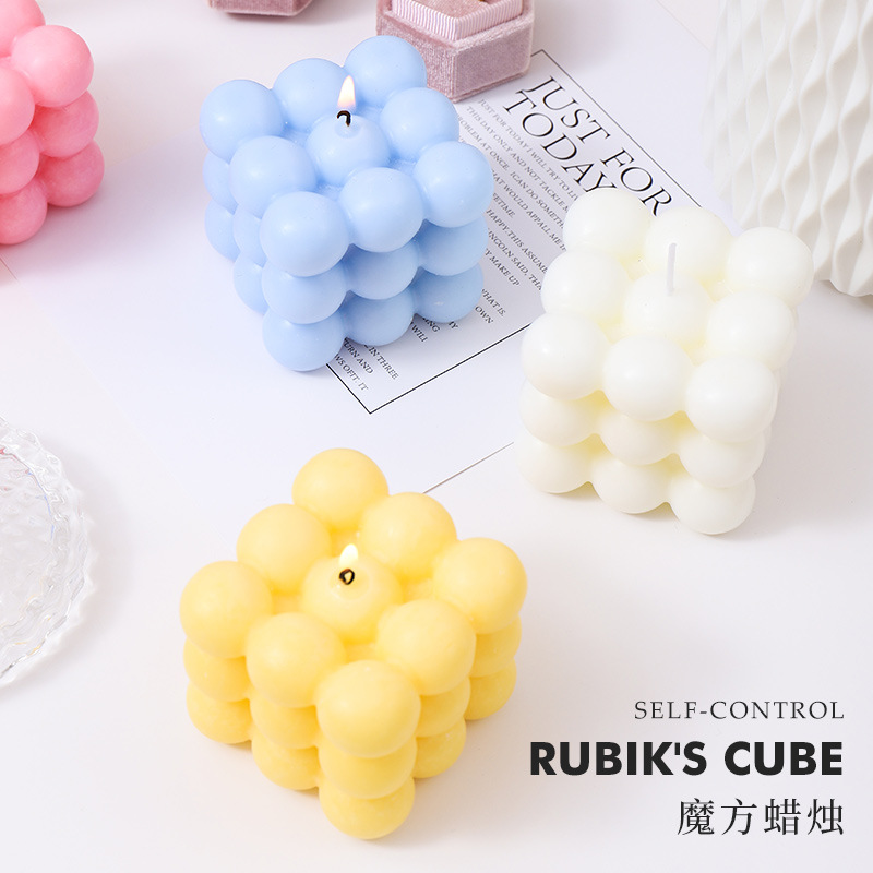 Stylish Cube-Shaped Scented Ca - Home Fragrance Scented Candle recension och pris
