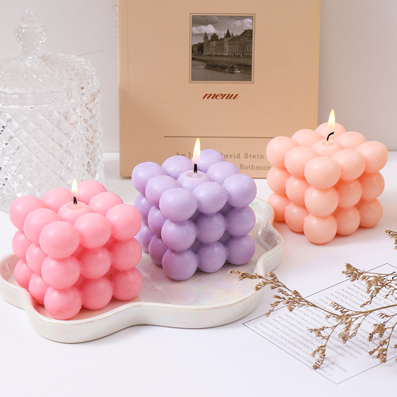 Stylish Cube-Shaped Scented Ca - Home Fragrance Scented Candle recension och pris