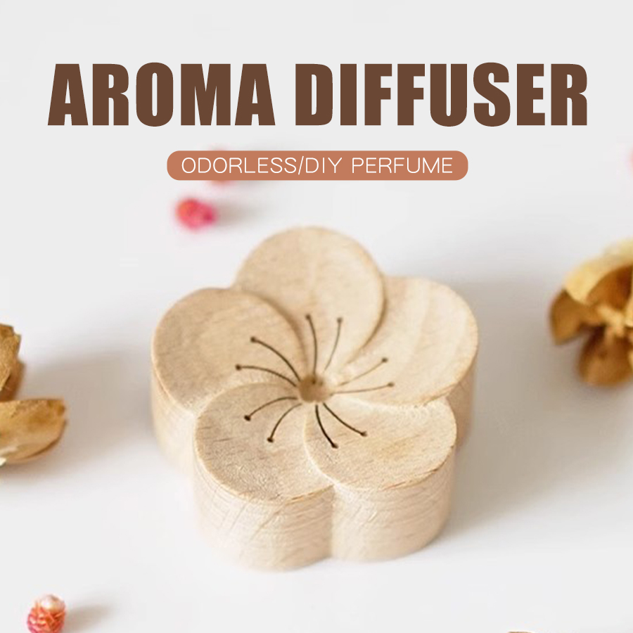 DIY perfume wooden flower frag - Home Fragrance Co recension och pris