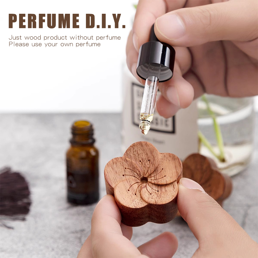 DIY perfume wooden flower frag - Home Fragrance Co recension och pris