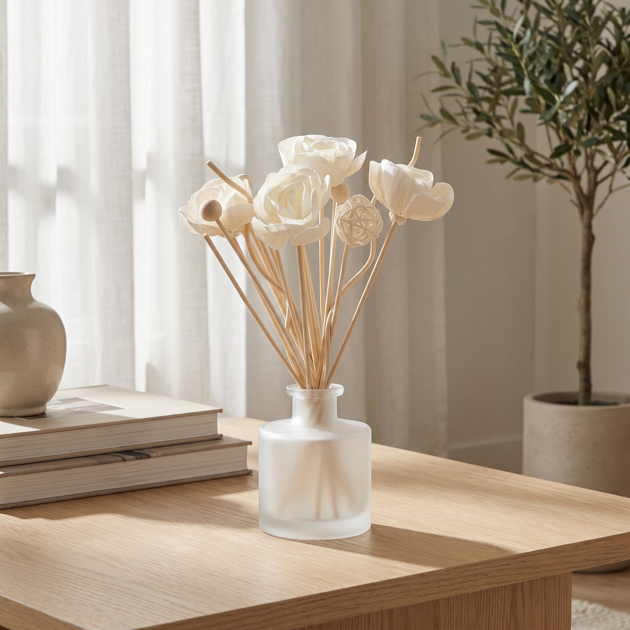 22Pcs Jasmine Reed Diffuser Se - Home Fragrance Jasmine Diffuser recension och pris