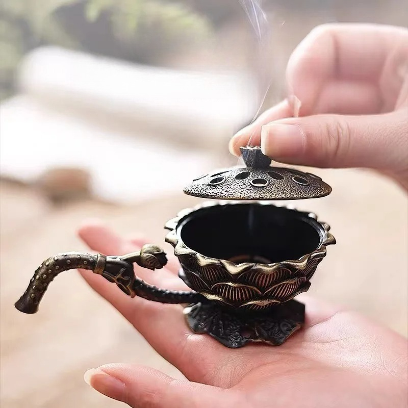 Alloy Lotus Hand Incense Burne - Home Fragrance Zen recension och pris