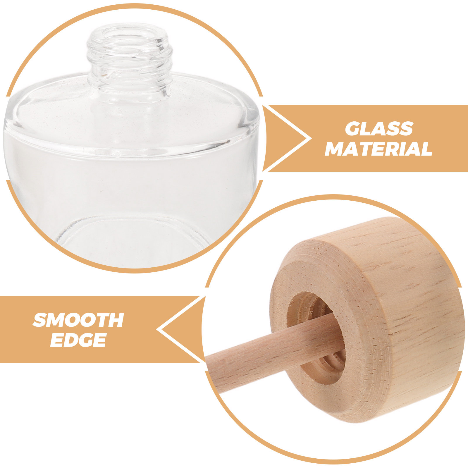 2Pcs Clear Glass Reed Diffuser - Home Fragrance Bottle recension och pris